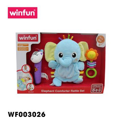 Set 3 đồ chơi cầm tay xúc xắc chíp chíp - gặm nướu hổ gặm nướu sột soạt Winfun 3027