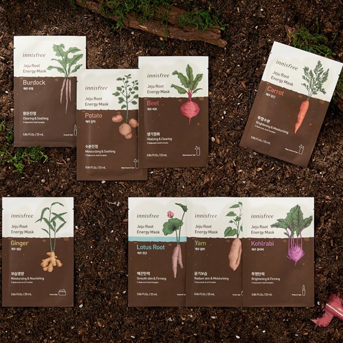 Mặt Nạ Innisfree Củ Rễ  Dưỡng Ẩm Da Jeju Root Energy Mask  25ml