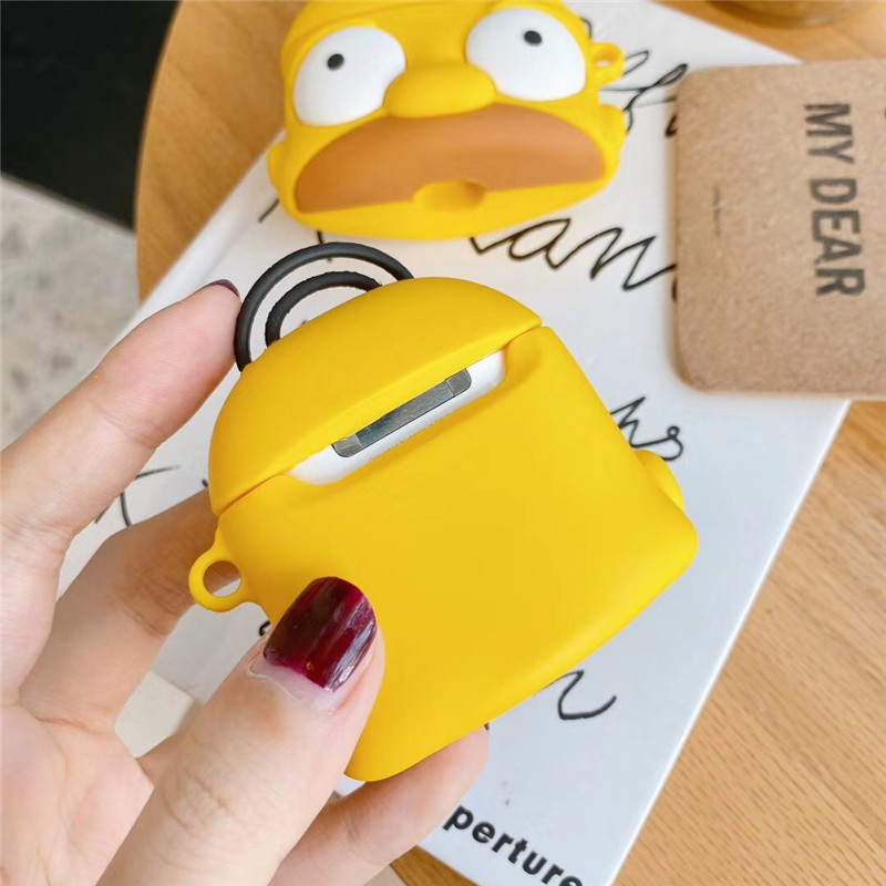 Ốp Bảo Vệ Hộp Đựng Tai Nghe Airpods 2 / 3 Hình Simpson Xinh Xắn
