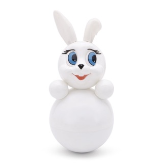 Lật đật nhựa thỏ trắng Nga