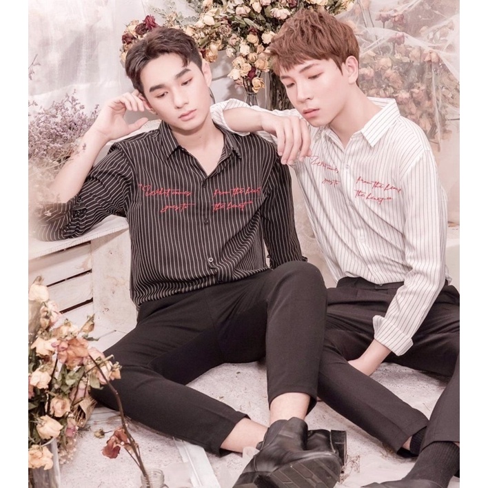 SƠMI KẺ DỌC THÊU CHỮ