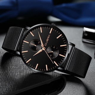 Đồng Hồ Nam CUENA C178 Siêu Mỏng Dây Thép Mành Cao Cấp