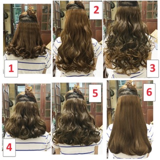 Kẹp tóc giả nửa đầu