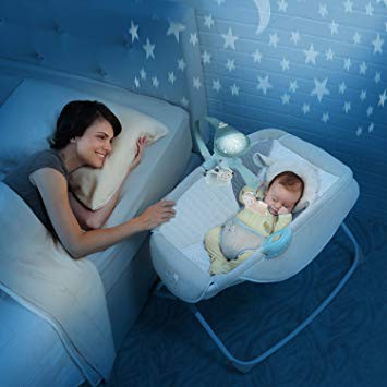 Nôi Rung Tự Động Cho Bé - Nôi Ingenuity Moonlight Rocking Sleeper  Mỹ