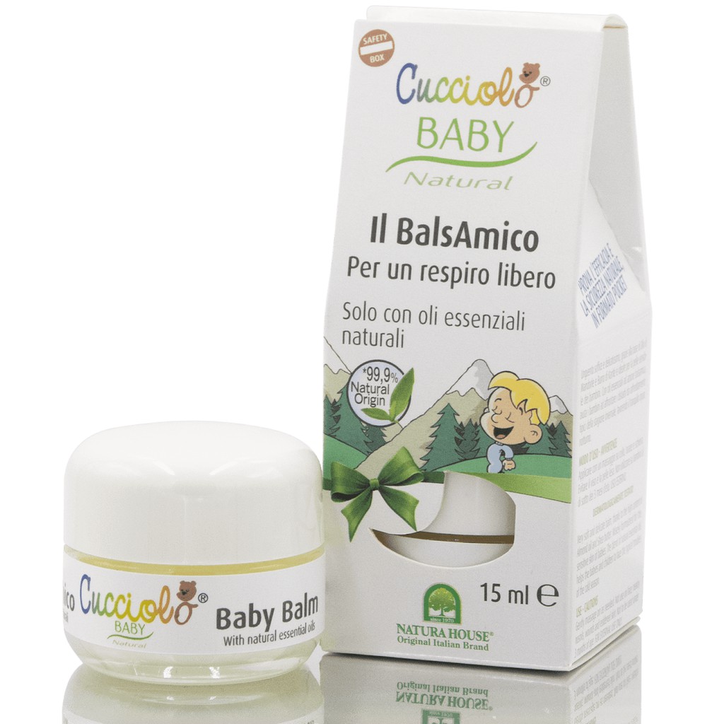 Sáp giữ ấm Baby Cucciolo chính hãng, Bảo vệ hô hấp, giảm ho, sổ mũi, hắt hơi do nhiễm lạnh_15ml hàng chính hãng