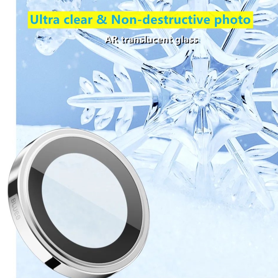 Blueo miếng dán bảo vệ camera PVD cho iphone 13/14/15 bằng thép không gỉ cho iphone 15 pro max Bảo vệ máy ảnh