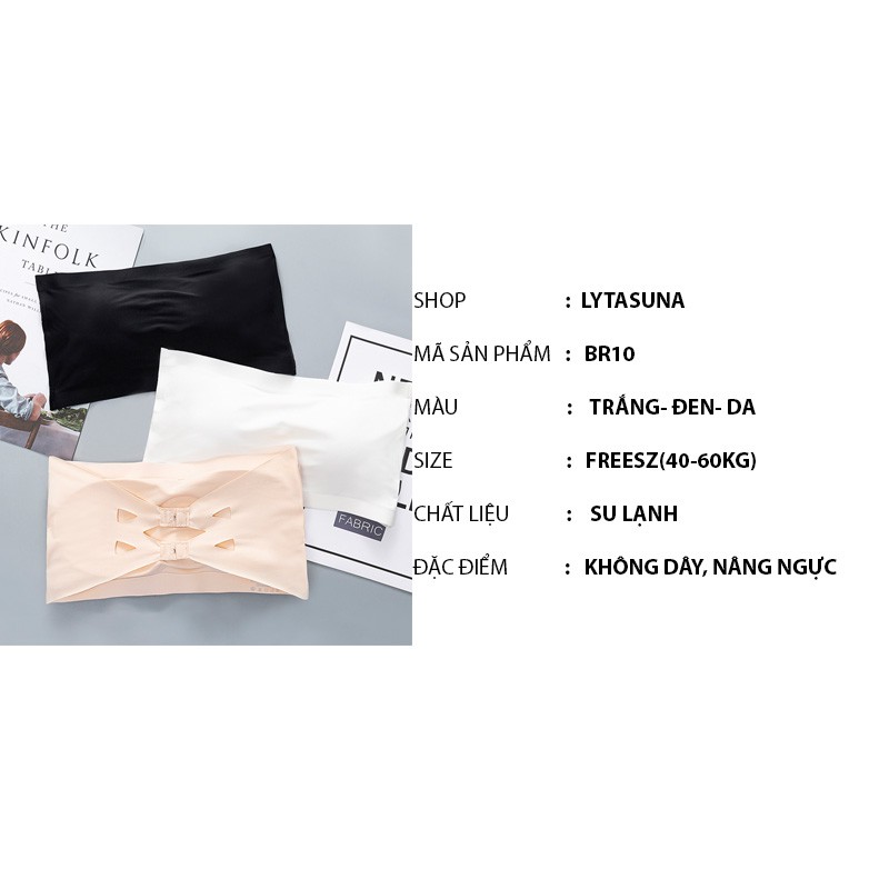[Mã FAMARAL1 giảm 10K đơn 50K] Áo Bra Nữ Quây Ngang Không Dây Đệm Mỏng Dáng Ôm Thoáng Mát BR10 | BigBuy360 - bigbuy360.vn