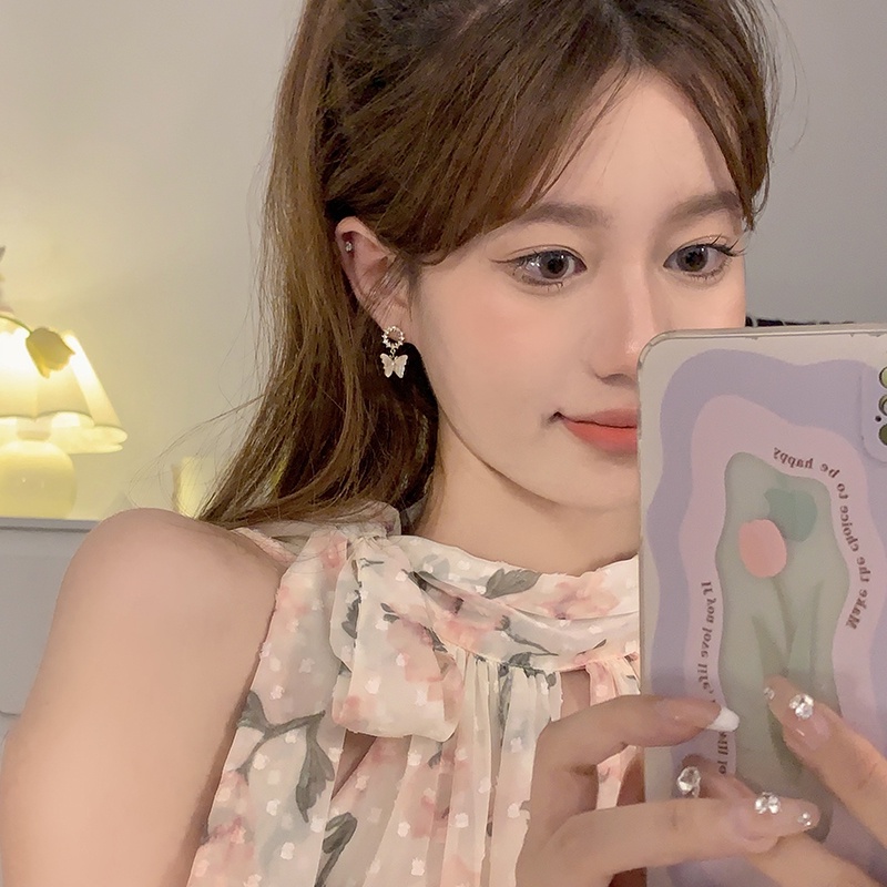 Khuyên Tai Hình Nơ Thiết Kế Mới 2022 Dành Cho Nữ