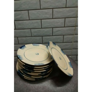 Đĩa sành phong cách gốm sứ Nam Bộ xưa kích thước 16cm 18cm 22cm