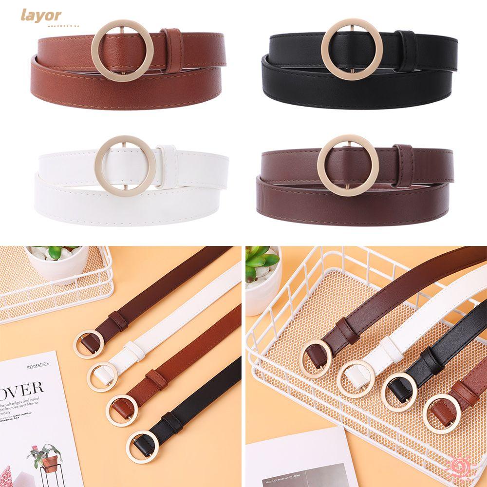 Dây Nịt Da Thời Trang Nữ Sang Trọng|Khóa Tròn