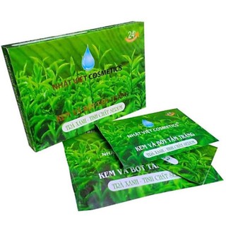 KEM VÀ BỘT TẨY TRẮNG TRÀ XANH TOÀN THÂN TINH CHẤT SERUM NHẬT VIỆT 150g
