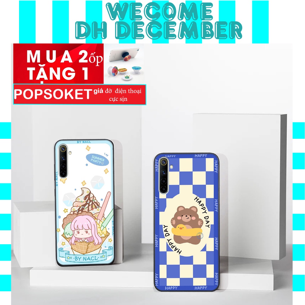 Ốp lưng Realme 6 / 6 PRO  in hình 3D gấu mới nhất - sang - chảnh - ĐẸP- BỀN