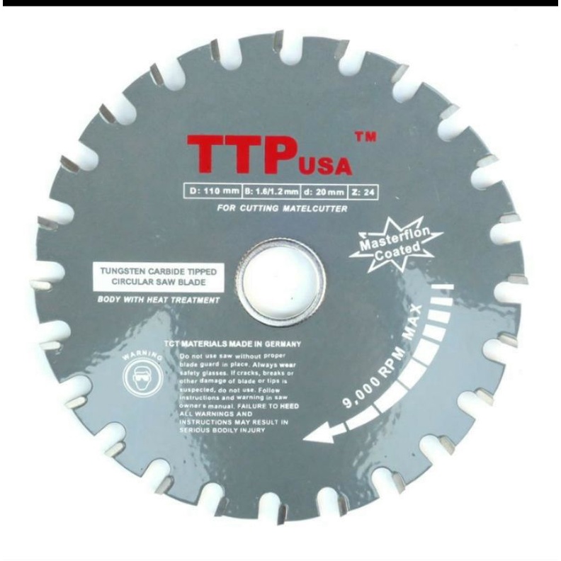 Lưỡi cắt sắt TTP usa 110 mm 24 răng madein germany 110mm 24 răng