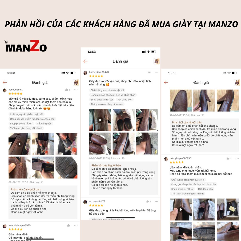 Giày mọi nam da bò cao cấp màu đen dành cho dân công sở Manzo GL304