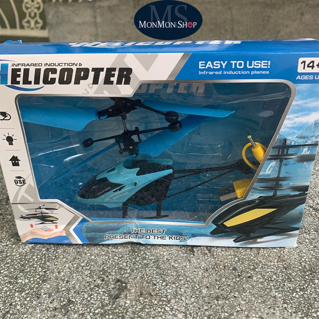 (Đồ chơi Trẻ Em) Máy Bay Trực Thăng thông minh/Máy Bay Helicopter cảm ứng Sạc bằng cáp USB tiện dụng chất lượng đảm bảo