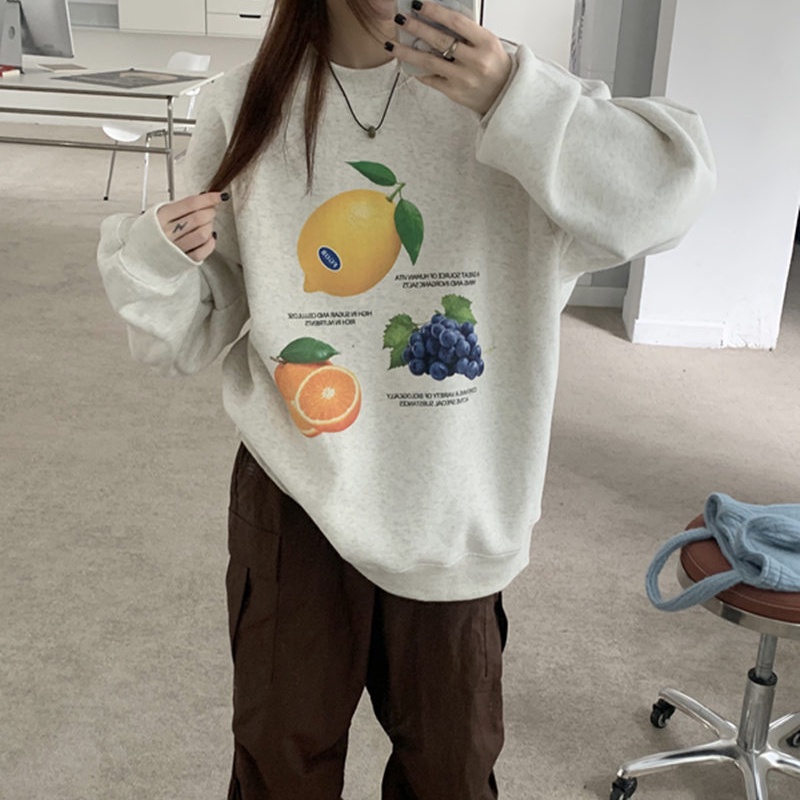 NRVP Mới Áo Thun Tay Dài Dáng Rộng In Chữ Phong Cách Hàn Quốc 2023