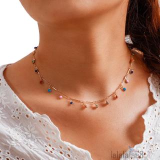 ☆➔❤Vòng cổ ngắn thời trang Vòng cổ tua rua nữ thanh lịch với quả bóng nhỏ Dây chuyền xương đòn Choker