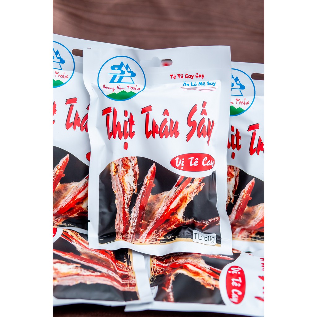 Thịt trâu sấy vị tê cay Hoàng Nam Food gói 60gram | BigBuy360 - bigbuy360.vn