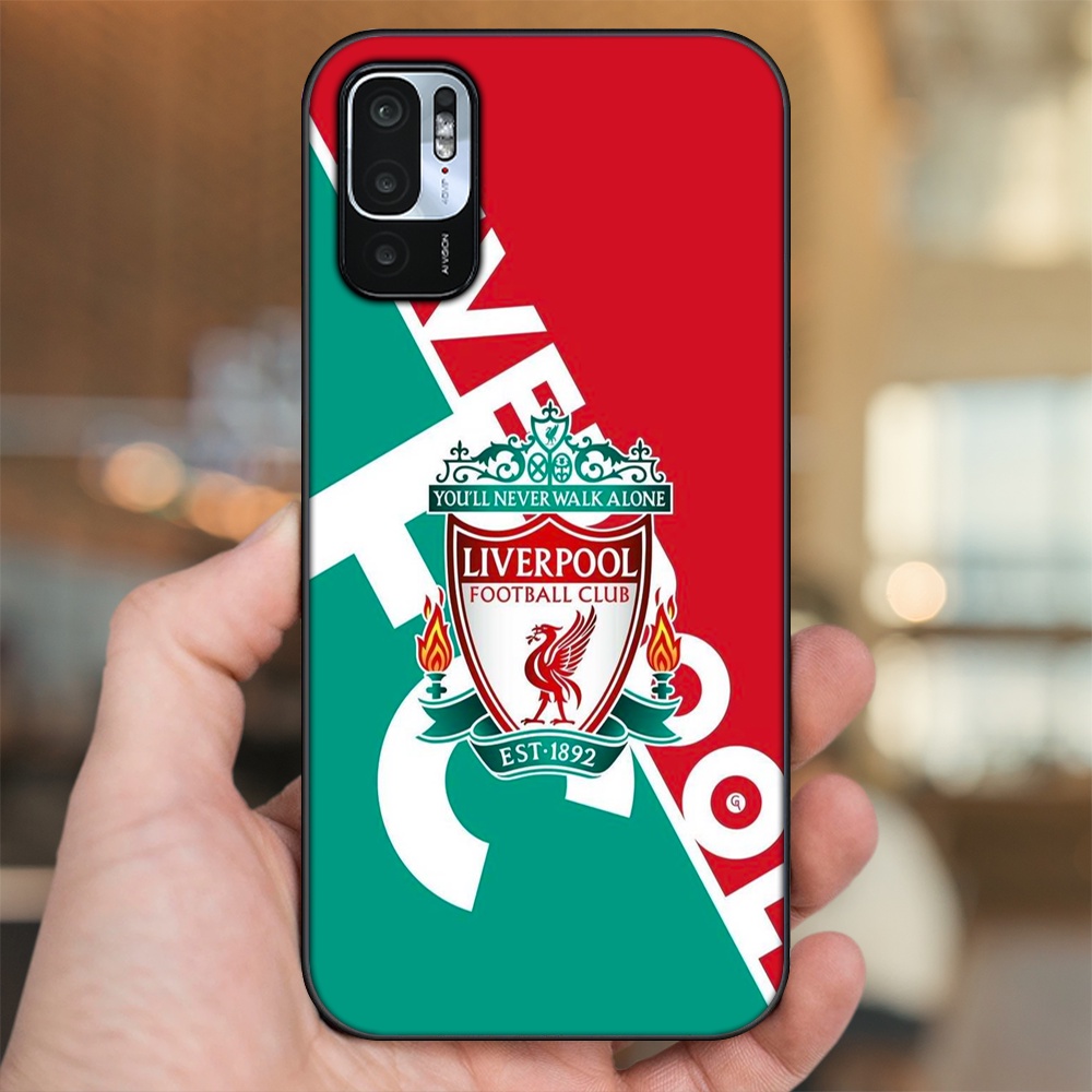 Ốp lưng Xiaomi Redmi Note 10 5G viền đen in hình Liverpool FC