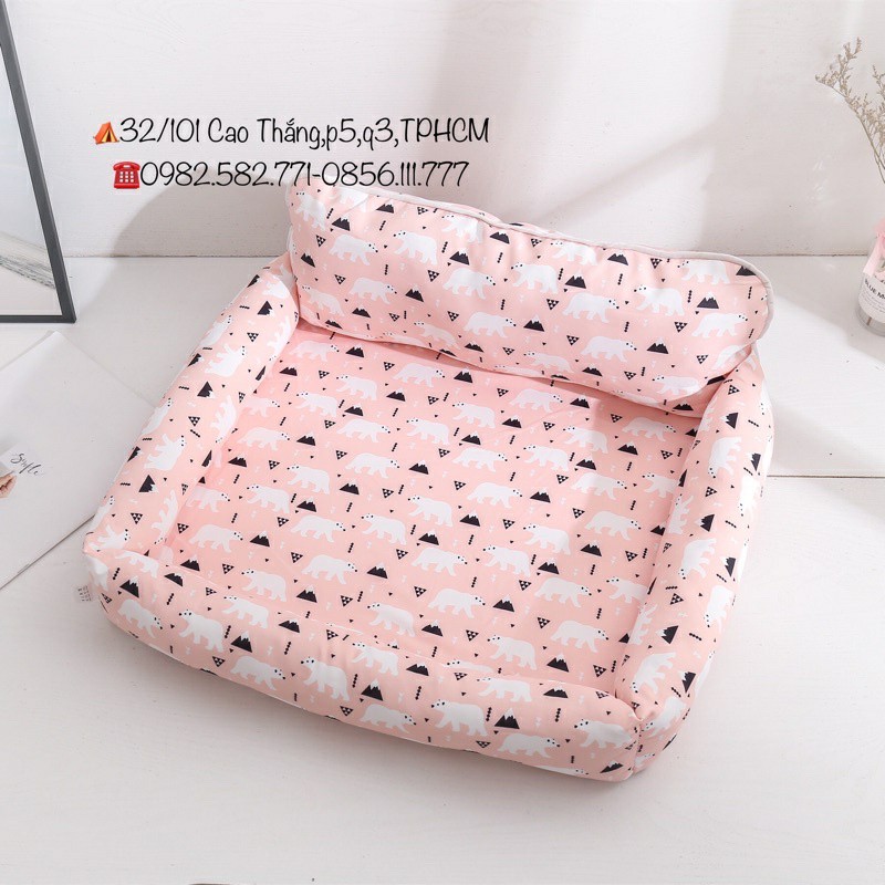 nệm ngủ cho thú cưng giá rẻ không dính lông có 2 size