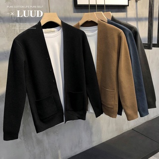 Áo khoác cardigan dệt kim dáng ôm phong cách hàn quốc thời trang thu đông cho nam