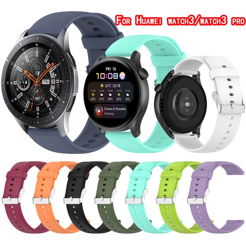 Dây đeo silicon 22mm cho đồng hồ thông minh Huawei Watch3 /3 Pro Xiaomi Haylou Solar LS05