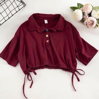 Croptop Petter Rút Dây 2 Bên