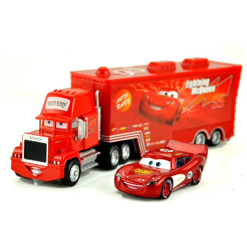 Bộ xe ô tô tải Lightning Mc Queen Disney Pixar Cars Số 95 và xe con