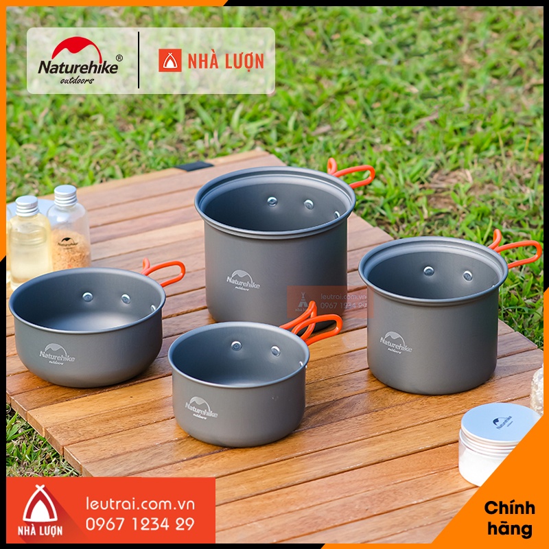 Bộ nồi dã ngoại 4 món NatureHike - NH15T401-G