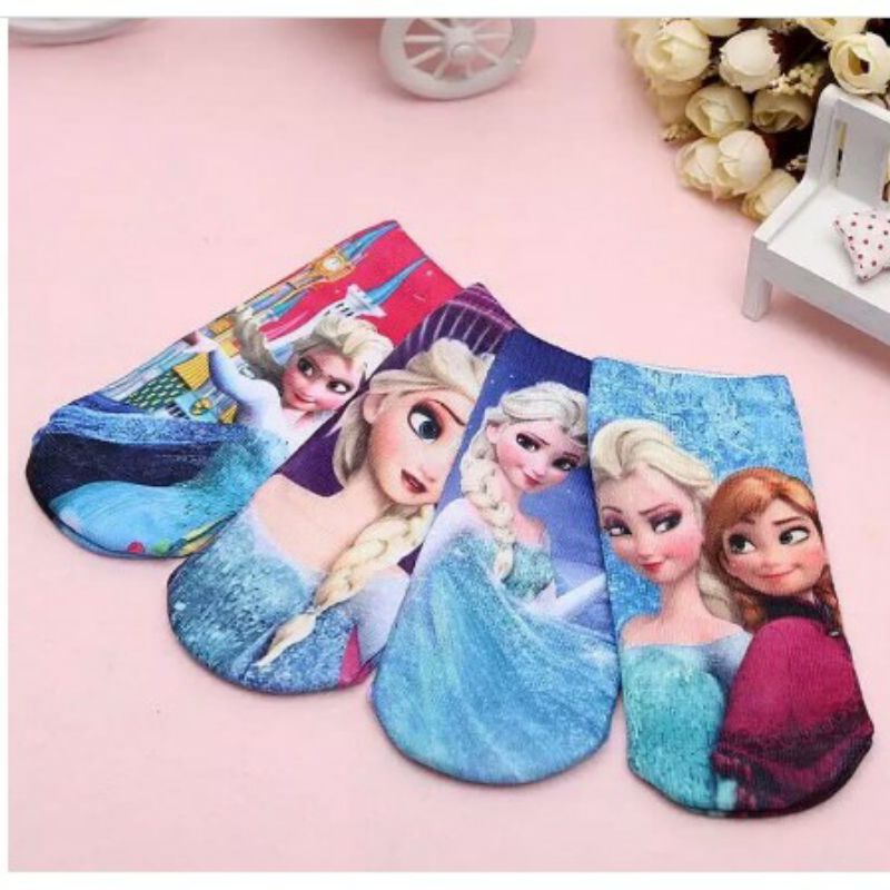 COMBO 10 Đôi Tất elsa Cho Bé Gái (1-8 Tuổi)