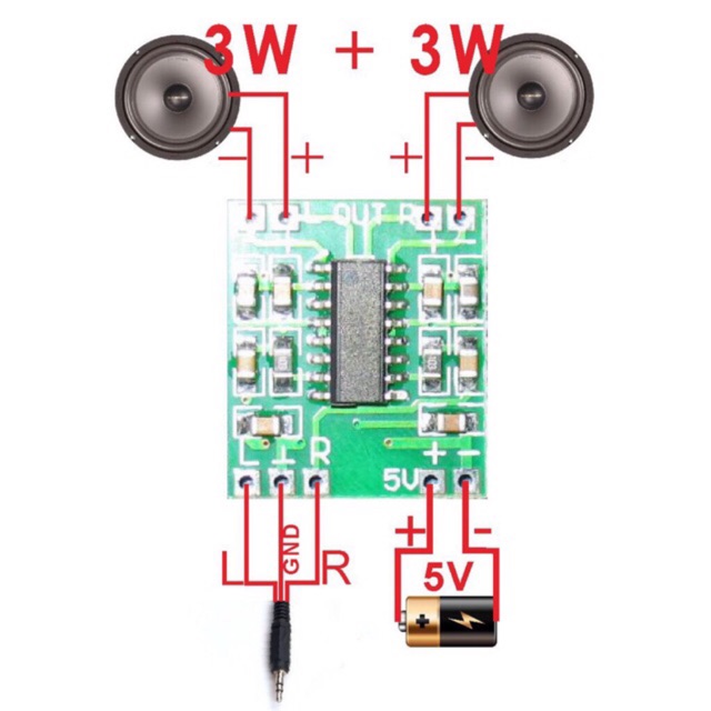 mạch loa pam8403 2x3W