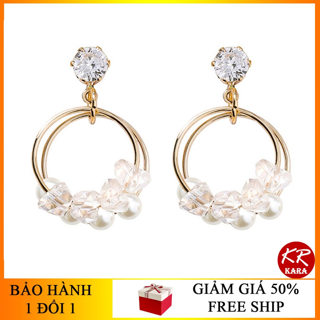 Bông Tai Đính Hạt Siêu Xinh KR 290