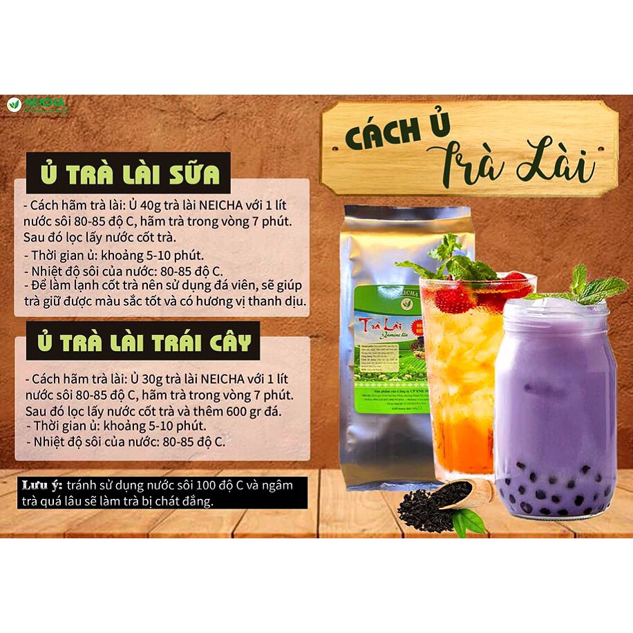 Trà Lài Neicha 500gr/ NGUYÊN LIỆU PHA TRÀ SỮA, TRÀ HOA QUẢ thơm ngon đặc biệt.