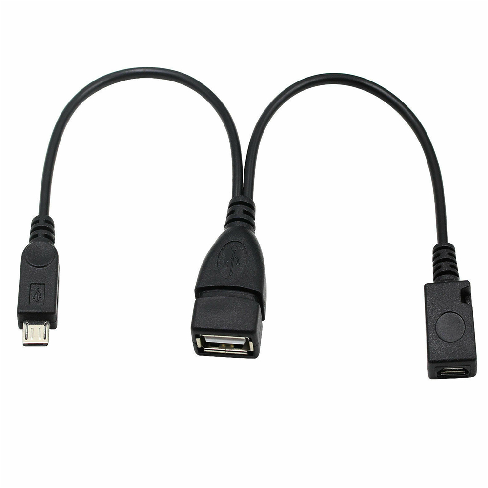 Dây Cáp Otg Chữ Y 2 Trong 1 Cổng Micro Usb Dài 20cm Nhiều Màu