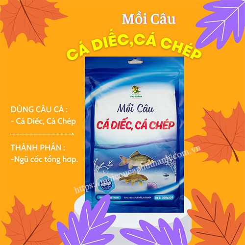 Mồi câu cá diếc, cá chép chính hãng Phú Thành