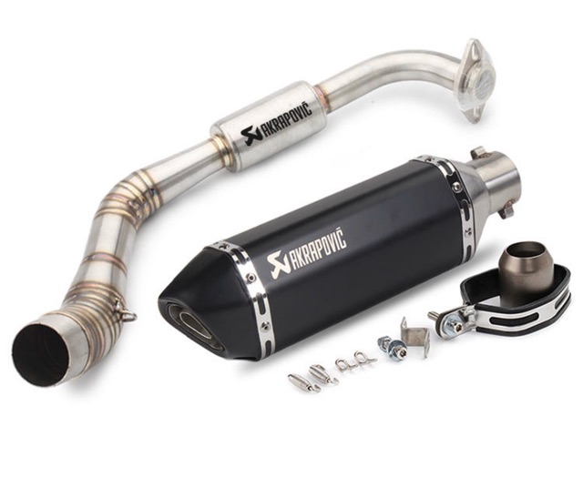 Combo Bô và cổ bô bầu hơi AKRAPOVIC cho Xe YAMAHA NVX 125-155