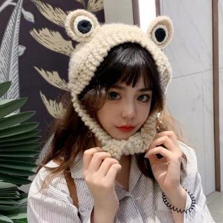 Mũ len ếch mềm đáng yêu cho nữ