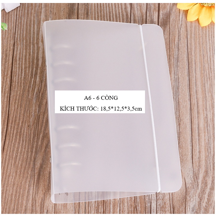 Bìa còng nhựa A4 B5 A5 A6 planner