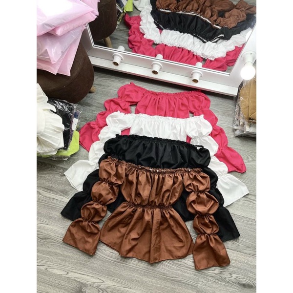 Áo bẹt vai bo eo Siêu cưng full màu🤩