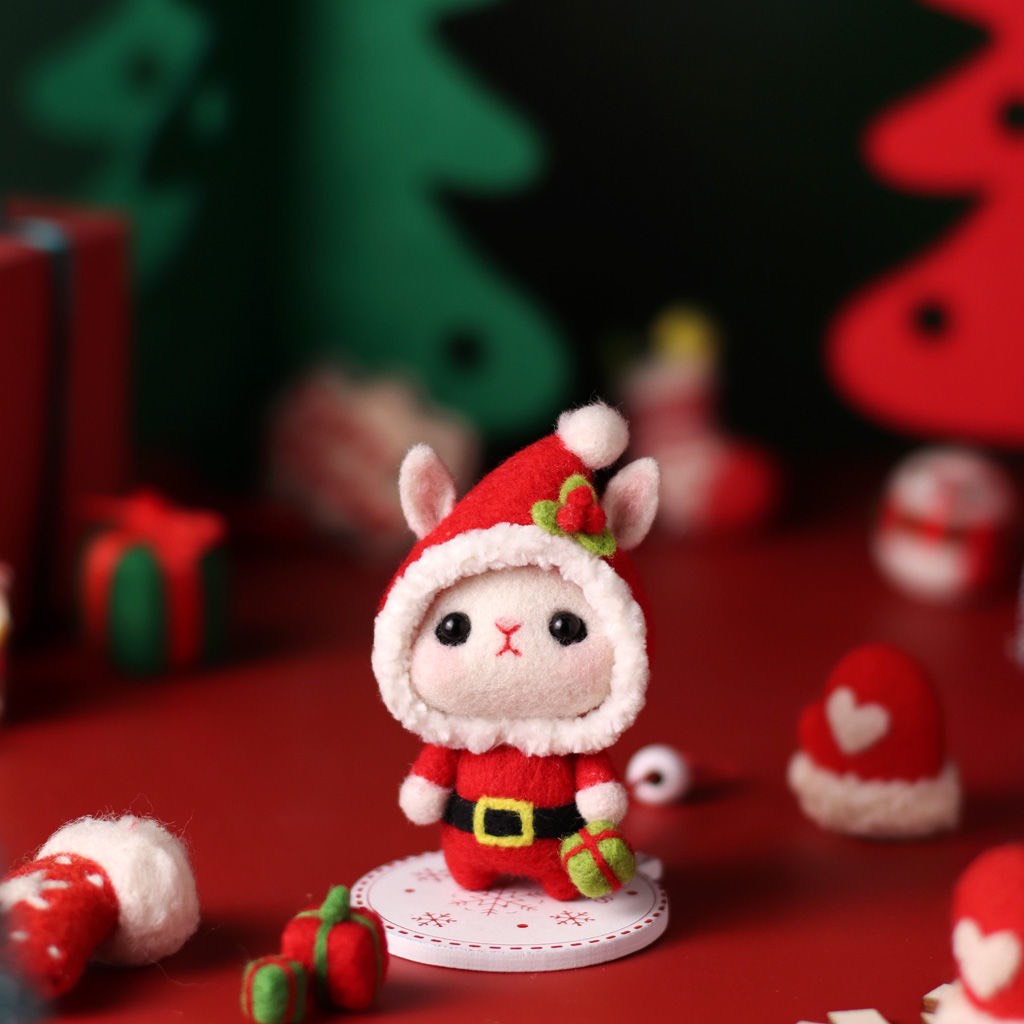 Len Chọc Handmade, Bộ Kit Len Chọc Thỏ Con Đáng Yêu