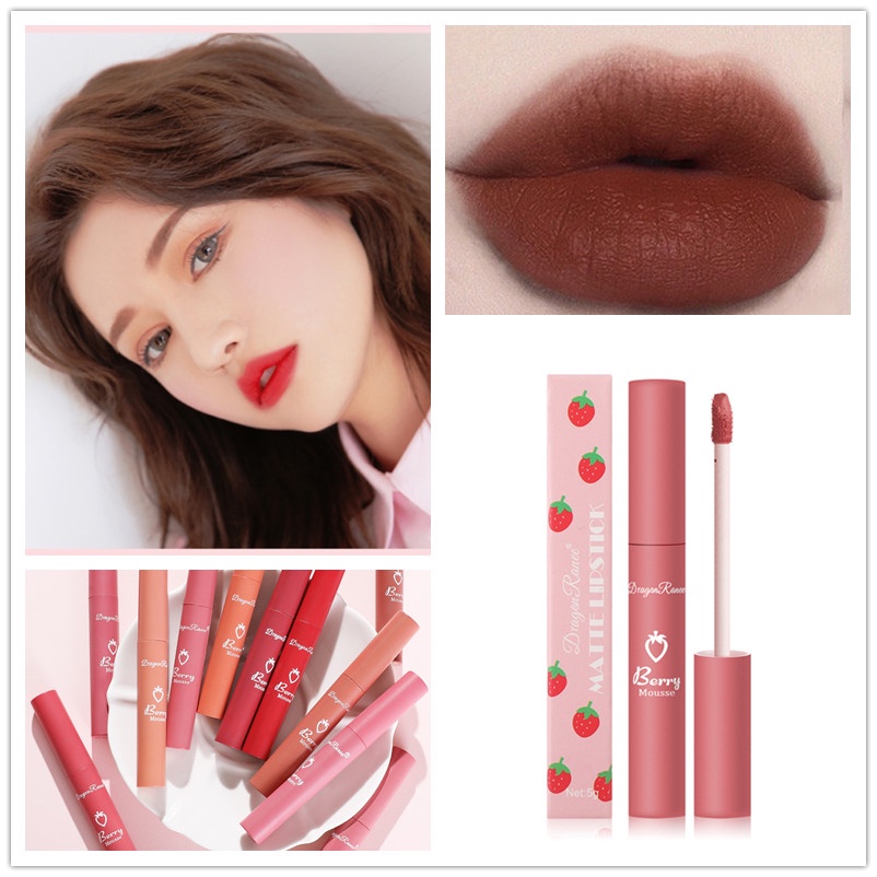 [Hàng mới về] Son môi màu nhung lì lâu trôi không thấm nước chống dính cốc DragonRanee