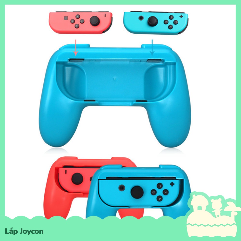 [Sẵn VN - Dobe] Set Phụ Kiện Gồm 2 Tay Cầm Hand Grip Gắn Joycon Trái Phải Cho Nintendo Switch NS, Nintendo Switch Lite