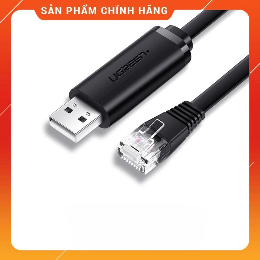 Cáp lập trình Console USB 2.0 sang RJ45 FTDI UGREEN CM204 50773 (chuẩn 8 pin) dài 1.5m dailyphukien