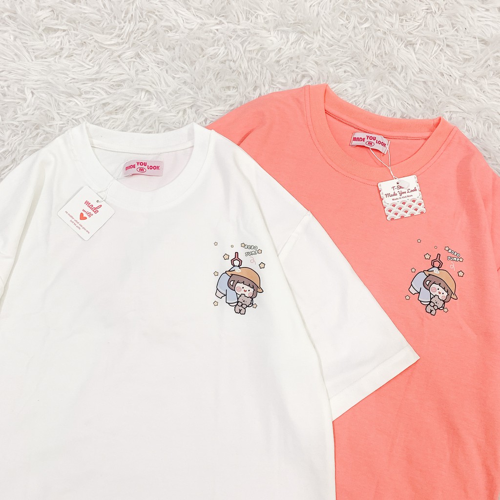 Áo thun tay lỡ  RORO JUMP  phông Unisex nam nữ tee oversize form rộng pull Ulzzang Streetwear Hàn Quốc vải mềm