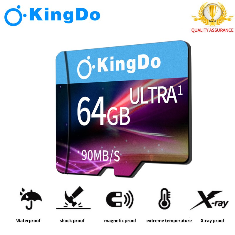 Thương hiệu gốc KINGDO Thẻ Nhớ Tốc Độ Cao Class10 Sdhc / Sdxc Uhs-I 1tb 64GB 128GB