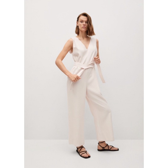 Jumpsuit màu hồng da cao cấp MNG