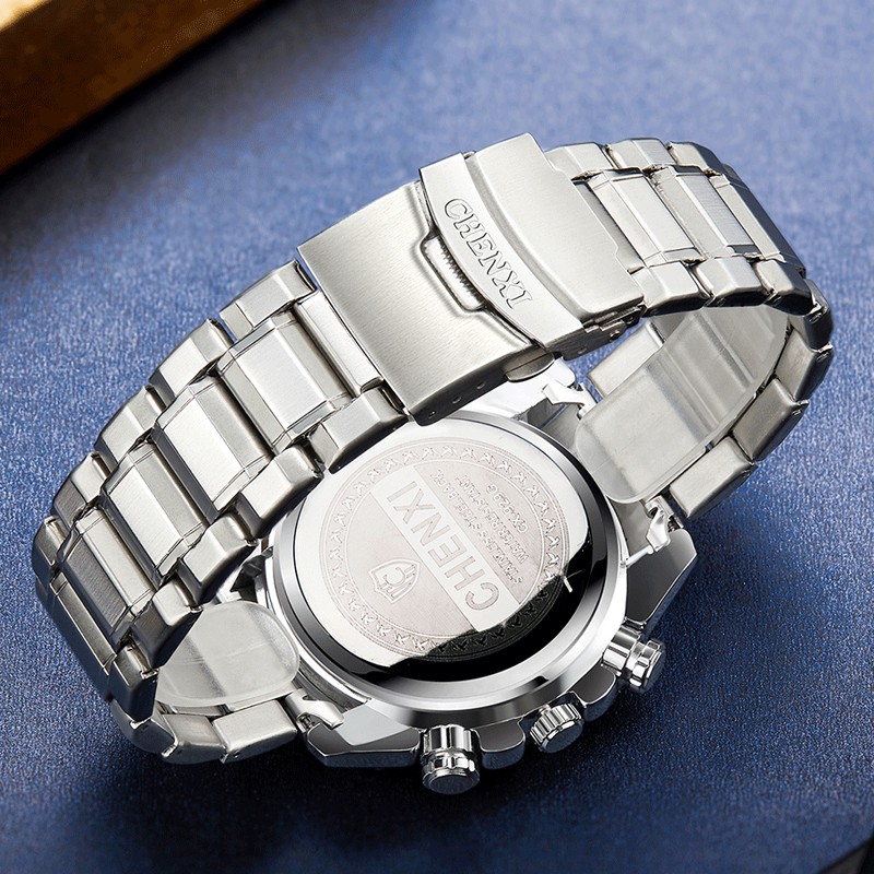Đồng Hồ Đeo Tay Chexi Chống Thấm Nước Bằng Thép Không Gỉ Sang Trọng Cho Nam