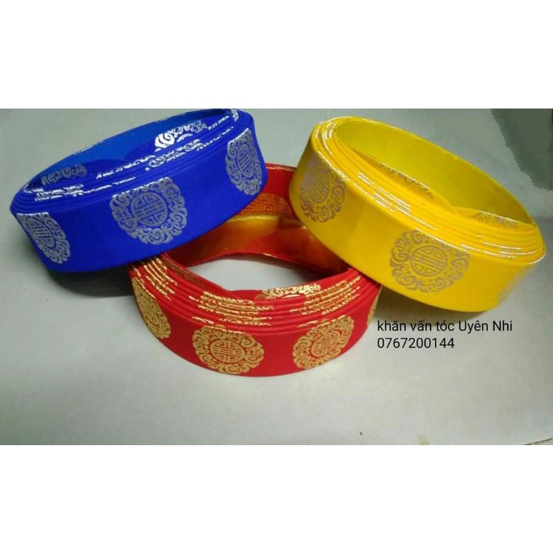 Khăn đóng mừng thọ cụ ông - khăn đóng chú rể - khăn đóng bưng quả vải Thái Tuấn hàng đẹp