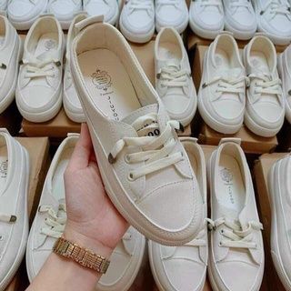Giay slipon dây buông