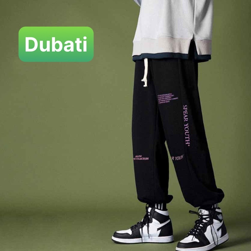 QUẦN JOGGER NAM NỮ UNISEX CHẤT NỈ DÀY DA CÁ ỐNG SUÔNG RỘNG THÊU CHỮ YOUTH RÚT DÂY DT